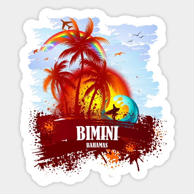 Bimini Bahamas Sunset Sticker by dejava